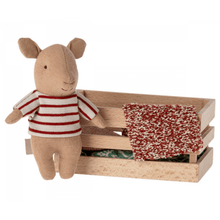 Maileg Pig in box, Baby - Girl