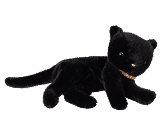 Maileg Плюшено спящо коте, Medium - Black