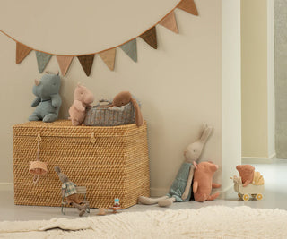 Maileg Safari friends, Хипопотам с пола, Small - Soft rose