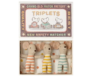 Maileg, Triplets, Baby mice in matchbox