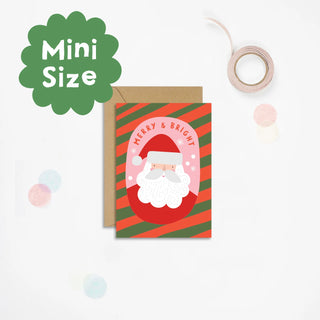 Mifkins Мини коледна картичка Candy Cane Santa
