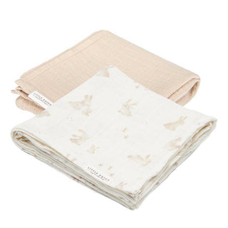Муселинови Бебешки Пелени 2 броя 70 х 70 cm Baby Bunny/Beige