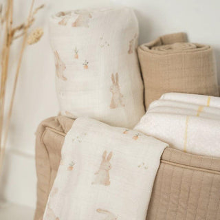 Муселинови Бебешки Пелени 2 броя 70 х 70 cm Baby Bunny/Beige
