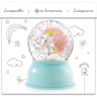 Нощна лампа Снежен глобус Unicorn