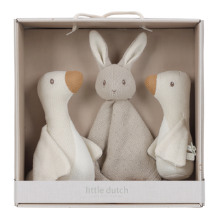 Подаръчна Кутия с Меки Плетени Играчки новородено Newborn Naturals