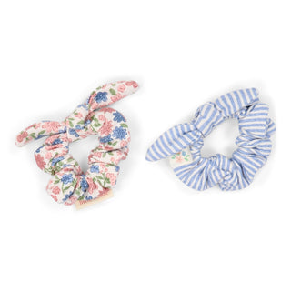 Скрънчита Meadow Flowers/Denim Blue Stripe, 2 бр.