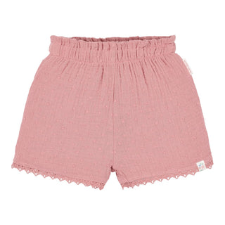 Детски Къс Панталон с Къдрички Pink Blush