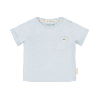 Бебешка Тениска с Къс Ръкав и Джобче Baby Blue