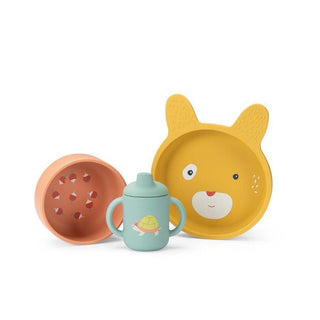 Силиконов Комплект за Хранене, Three Little Rabbits