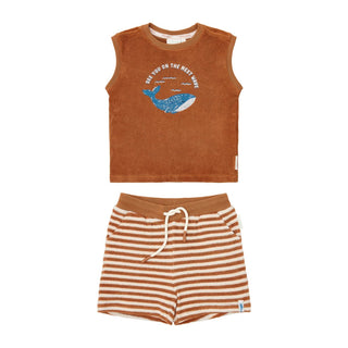 Детски Хавлиен Сет за Плаж Ocean World Brown