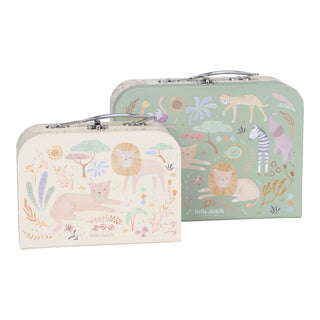 Little Dutch Сет от 2 куфара за игра, Safari Friends