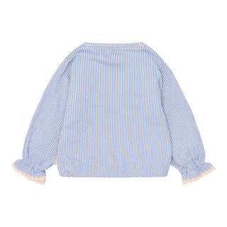 Детска Блуза с Дълъг Ръкав Denim Blue Stripe