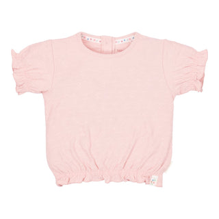 Детска Тениска с Къс Ръкав и Къдрички Fairy Pink