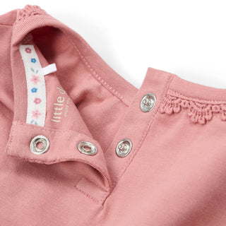 Детска Тениска с Къс Ръкав Pink Blush