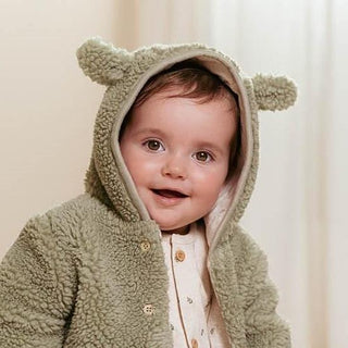 Бебешко Яке Teddy Soft Green