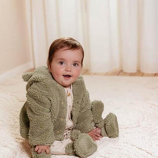 Бебешко Яке Teddy Soft Green