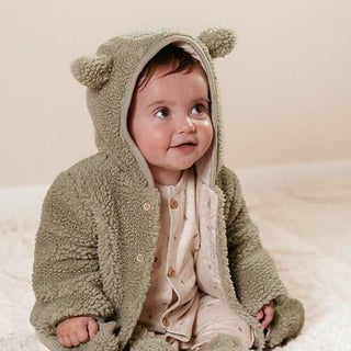 Бебешко Яке Teddy Soft Green