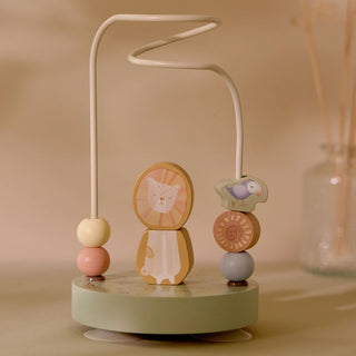 Little Dutch Подаръчна кутия с дървени играчки за бебе, Safari Friends