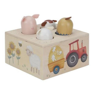 Дървена Музикална Бебешка Играчка Pop-Up Little Farm